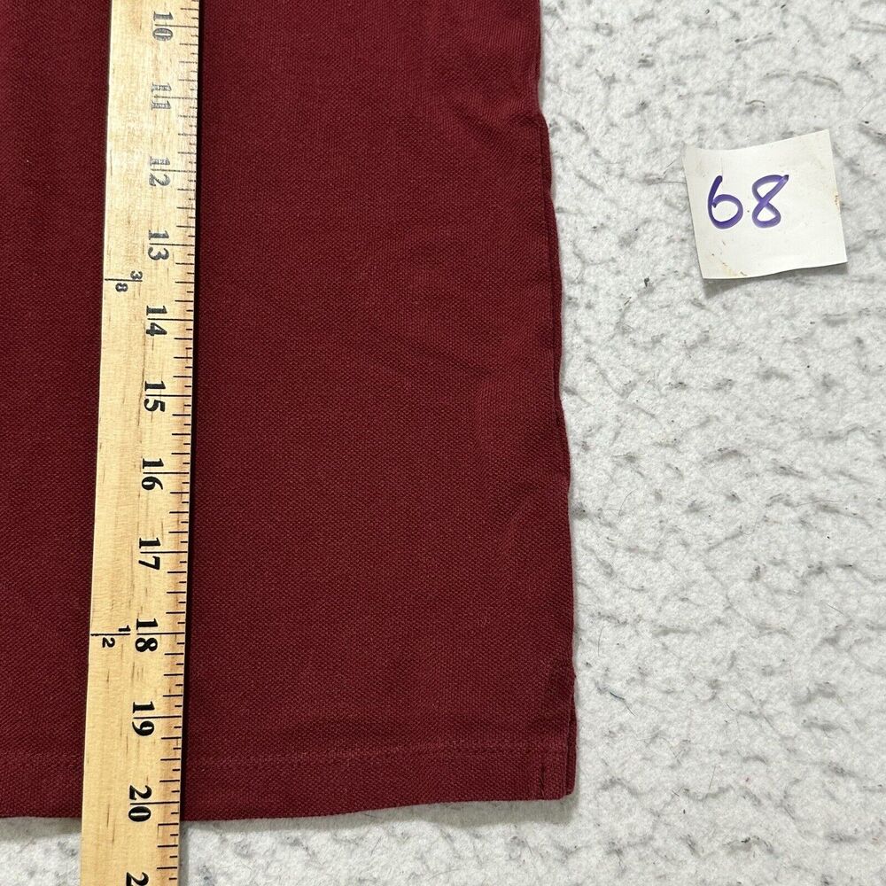 Calvin Klein Jeans Youth Medium (10/12) Short Sleeve Burgundy Red Polo Shirt - Picture 8 of 12